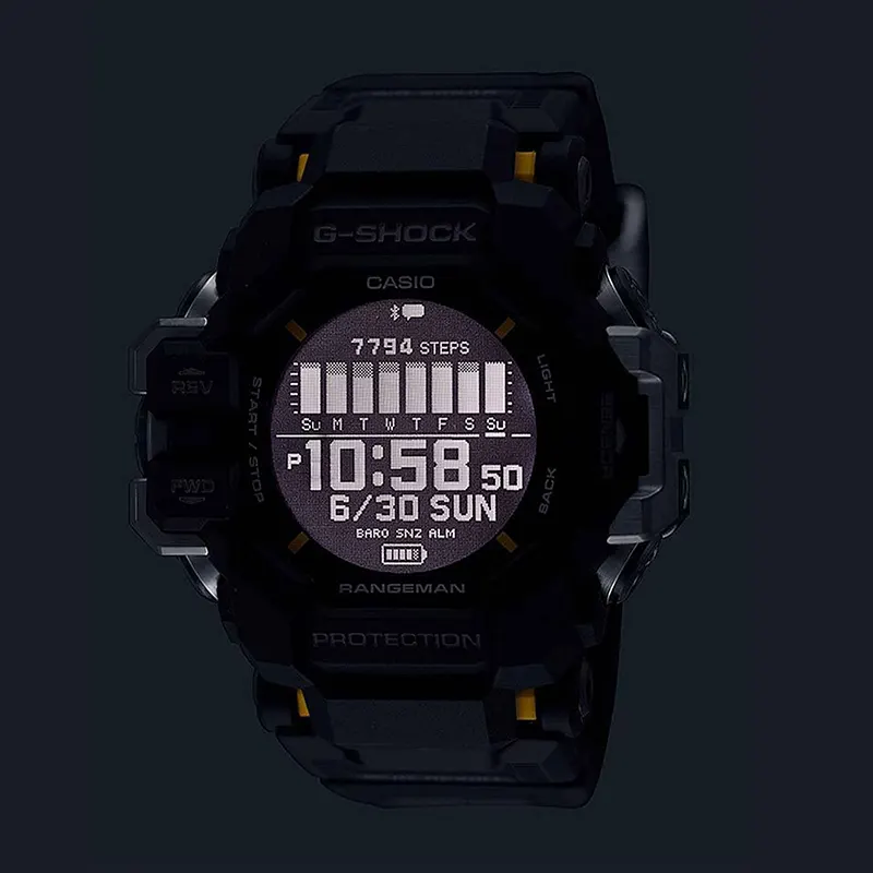 G-Shock Rangeman MASTER OF G-LAND Solar Power GPS Tracker Men's Watch- GPR-H1000-1